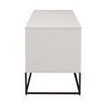 Albion Medium Sideboard - 3 Drawer - Stone Grey and Black