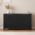 Peony Sideboard - 2 Door - Medium - Wenge Black - Wood