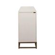 Whitebone Brass 4 Door Sideboard - 225cm