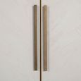 Whitebone Brass 4 Door Sideboard - 225cm