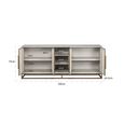 Whitebone Brass 4 Door Sideboard - 225cm