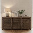 Chinese Sideboard - 3 Door - Extra Large - Rustic Grey - Reclaimed Wood