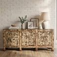 Chinese Sideboard - 6 Door - Extra Large - Distressed Rustic - Solid Wood