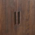 Curved Fluted Sideboard - 2 Door - Small - Brown - Wooden