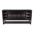 Murano Sideboard - 2 Sliding Door - Large - Black - Pine Wood