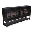 Murano Sideboard - 2 Sliding Door - Large - Black - Pine Wood