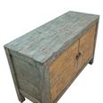 Sideboard - 2 Door - Small - Distressed Blue and Natural - Pine Wood