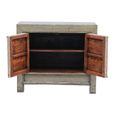 Sideboard - 2 Door - Small - Distressed Olive Green - Solid Wood