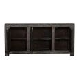Chinese Sideboard - 3 Door - Extra Large - Distressed Antique Grey - Elm Wood