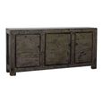 Chinese Sideboard - 3 Door - Extra Large - Distressed Antique Grey - Elm Wood