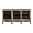 Chinese Sideboard - 3 Door - Extra Large - Distressed Grey - Elm Wood