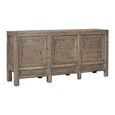 Chinese Sideboard - 3 Door - Extra Large - Distressed Grey - Elm Wood