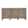 Chinese Sideboard - 3 Door - Extra Large - Distressed Grey - Elm Wood