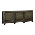 Chinese Sideboard - 3 Door - Extra Large - Distressed Olive Green - Elm Wood