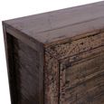 Chinese Sideboard - 3 Door - Extra Large - Rustic Grey - Reclaimed Wood
