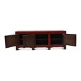 Chinese Sideboard - 3 Door - Extra Large - Vintage Red - Lacquered Pine Wood