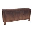 Sideboard - 3 Door - Large - Dark Brown - Solid Wood