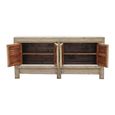 Chinese Sideboard - 4 Door - Extra Large - Distressed Natural - Wood