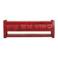 Chinese Sideboard - 4 Door - Extra Large - Asian Style - Vintage Red - Lacquered Pine Wood