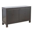 Sideboard - 4 Door - Medium - Distressed Black - Solid Wood