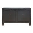 Sideboard - 4 Door - Medium - Distressed Black - Solid Wood