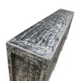Chinese Sideboard - 6 Door - Extra Large - Distressed Black - Pine Wood
