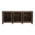 Chinese Sideboard - 6 Door - Extra Large - Distressed Brown - Elm Wood