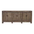 Chinese Sideboard - 6 Door - Extra Large - Distressed Brown - Elm Wood