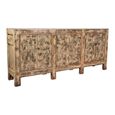 Chinese Sideboard - 6 Door - Extra Large - Distressed Rustic - Solid Wood