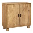 Square Sideboard - 2 Door - Small - Natural - Mango Wood