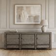 Distressed Sideboard - 3 Door - 224cm - Extra Large - Rustic Grey - Elm Wood