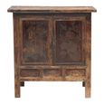 Unique One of a Kind - Distressed Sideboard - 2 Door - 94cm - Small - Brown - Elm Wood
