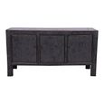 Distressed Sideboard - 3 Door - 158cm - Medium - Black - Wooden