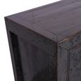Distressed Sideboard - 3 Door - 158cm - Medium - Black - Wooden