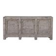 Distressed Sideboard - 3 Door - 185cm - Extra Large - Grey - Elm Wood