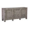 Distressed Sideboard - 3 Door - 185cm - Extra Large - Grey - Elm Wood