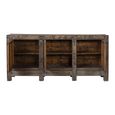 Distressed Sideboard - 3 Door - 209cm - Extra Large - Brown - Elm Wood
