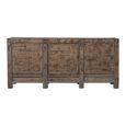 Distressed Sideboard - 3 Door - 209cm - Extra Large - Brown - Elm Wood