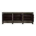 Distressed Sideboard - 3 Door - 224cm - Extra Large - Rustic Grey - Elm Wood