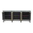 Unique One of a Kind - Distressed Sideboard - 6 Door - 213cm - Extra Large - Sage Grey - Elm Wood
