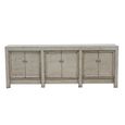 Unique One of a Kind - Distressed Sideboard - 6 Door - 233cm - Extra Large - Grey - Lacquered Pine Wood