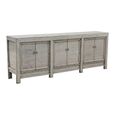 Unique One of a Kind - Distressed Sideboard - 6 Door - 233cm - Extra Large - Grey - Lacquered Pine Wood