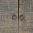 Distressed Sideboard - 6 Door - 236cm - Extra Large - Grey - Elm Wood