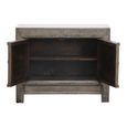 Distressed Sideboard - 2 Door - 106cm - Small - Weathered Grey - Reclaimed Wood