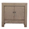 Distressed Sideboard - 2 Door - 93cm - Small - Weathered Grey - Reclaimed Wood