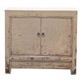 Distressed Sideboard - 2 Door - 96cm - Small - Grey - Wooden