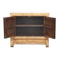 Distressed Sideboard - 2 Door - 96cm - Small - Yellow Washed - Reclaimed Wood