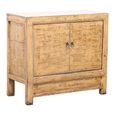 Distressed Sideboard - 2 Door - 96cm - Small - Yellow Washed - Reclaimed Wood