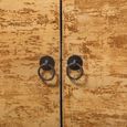 Distressed Sideboard - 2 Door - 96cm - Small - Yellow Washed - Reclaimed Wood