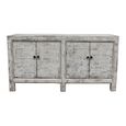 Distressed Sideboard - 4 Door - 173cm - Large - White Washed - Reclaimed Wood